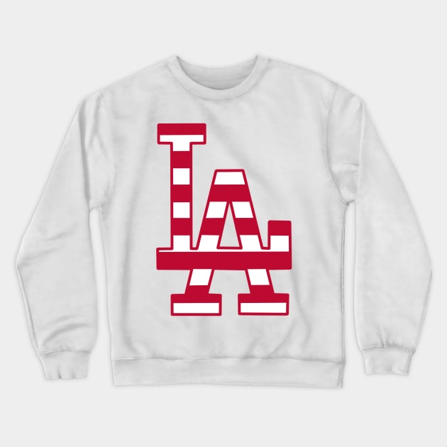 United States Independence Day Letter LA Crewneck Sweatshirt by RubyCollection